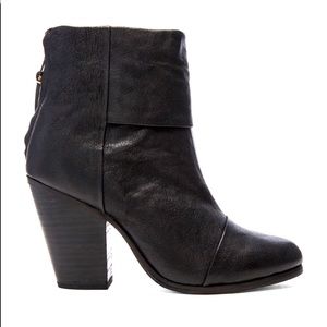Rag & Bone black leather Newbury boots